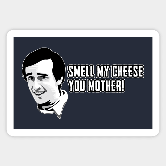 Alan Partridge Smell My Cheese Quote Sticker by Nova5